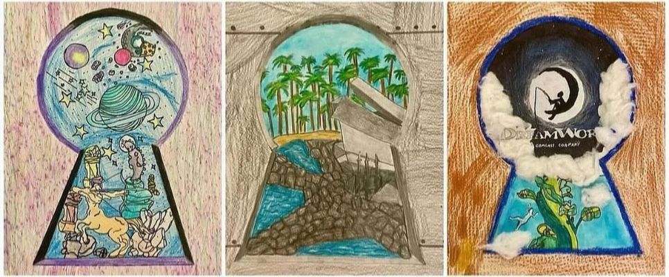  Regarde à travers le trou de la serrure – Idée de dessin